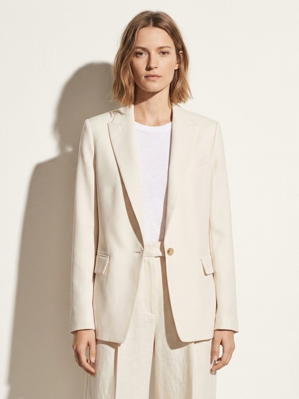 NWT Vince Relaxed Fit  Boyfriend Blazer Jacket Magnolia Size 0 $495
